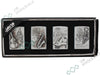 KANTAI Metal Zippo Lighters - 4 Pack Assorted Styles - VIR Wholesale