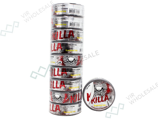 Killa Nicopods - 16mg Nicotine Per Pouch - 20 Pouches Per Can - 10 Cans Per Pack - VIR Wholesale