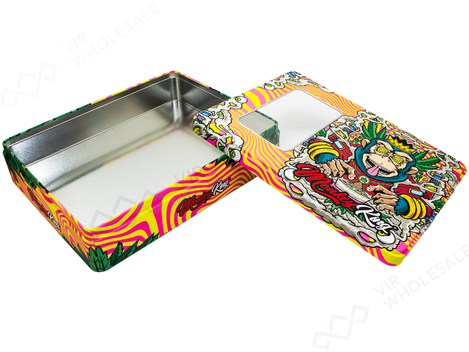 Large Metal Storage Boxes – Monkey King Designs (design may vary) - VIR Wholesale