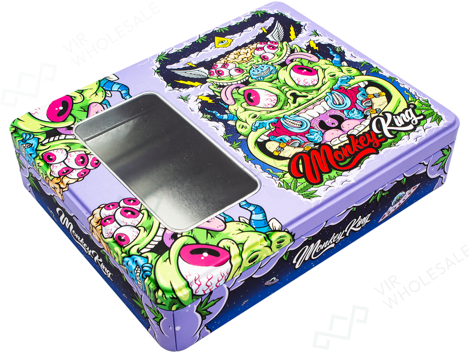 Large Metal Storage Boxes – Monkey King Designs (design may vary) - VIR Wholesale