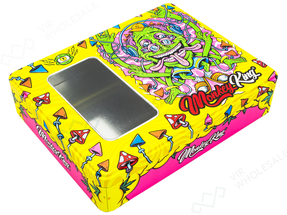 Large Metal Storage Boxes – Monkey King Designs (design may vary) - VIR Wholesale