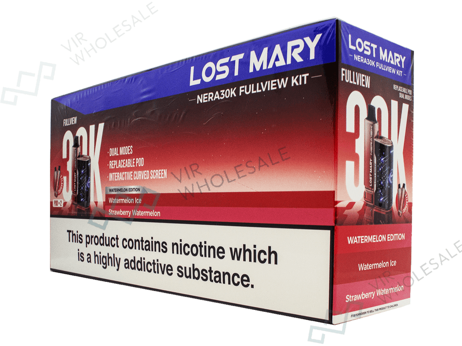 Lost Mary Nera 30K Puffs - 5 Vapes Per Box - Complaint After June (2025) - VIR Wholesale