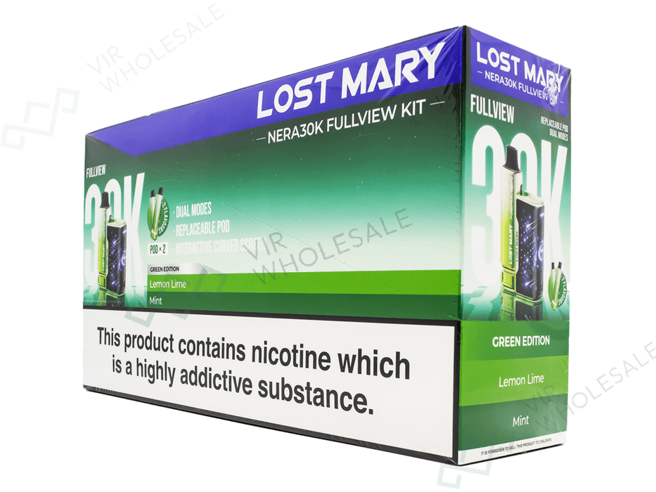 Lost Mary Nera 30K Puffs - 5 Vapes Per Box - Complaint After June (2025) - VIR Wholesale