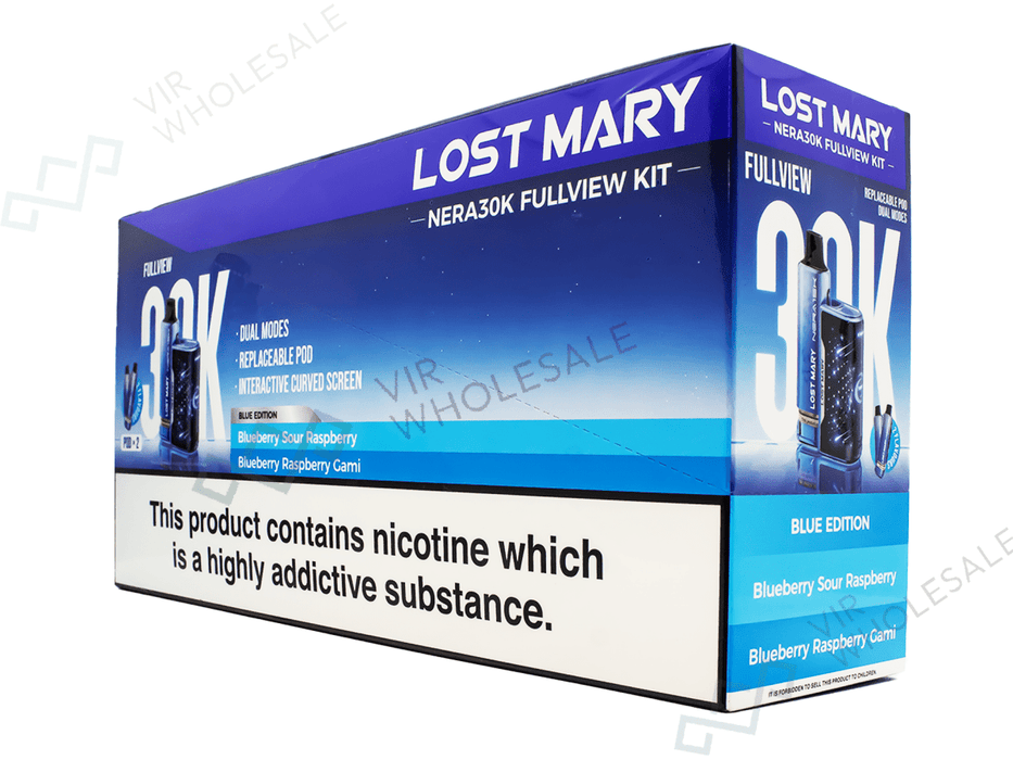 Lost Mary Nera 30K Puffs - 5 Vapes Per Box - Complaint After June (2025) - VIR Wholesale