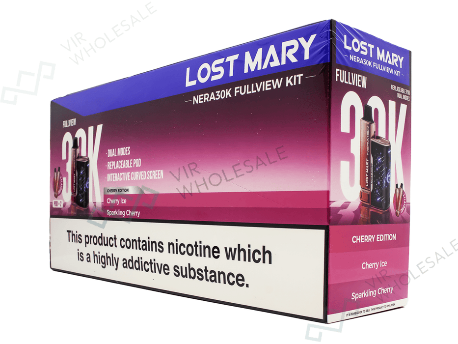 Lost Mary Nera 30K Puffs - 5 Vapes Per Box - Complaint After June (2025) - VIR Wholesale
