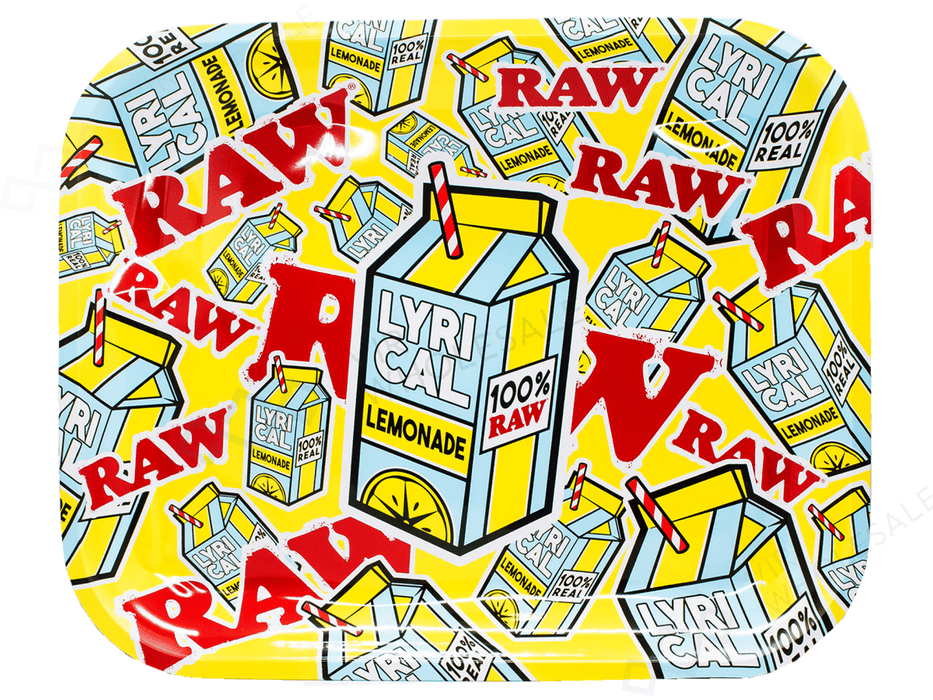 Lyical Lemonade X RAW Rolling Tray - Large - VIR Wholesale