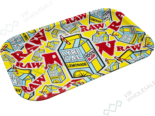 Lyical Lemonade X RAW Rolling Tray - Small - VIR Wholesale