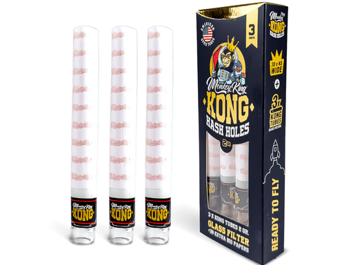 Monkey King Kong Tubes: Hash Holes – 3x Organic Pre - Rolled Tubes (10 Pack) (Copy) - VIR Wholesale
