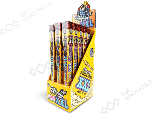 Monkey King Super Cones: XXL – 15x Organic Pre - Rolled Cones (15 Pack) - VIR Wholesale