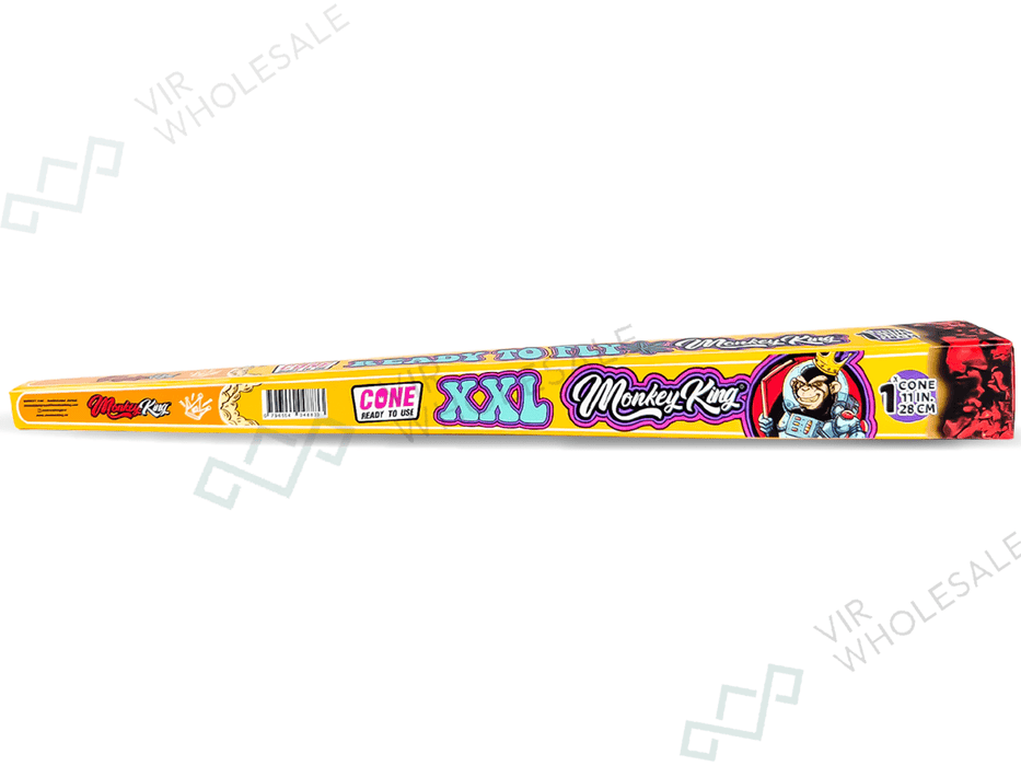 Monkey King Super Cones: XXL – 15x Organic Pre - Rolled Cones (15 Pack) - VIR Wholesale