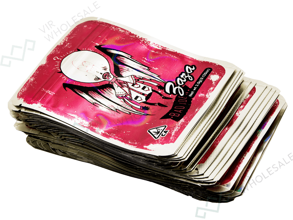 Mylar Bags (3.5g) BAGA - BAD IDEA (Pack of 50) - VIR Wholesale