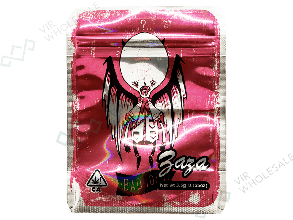 Mylar Bags (3.5g) BAGA - BAD IDEA (Pack of 50) - VIR Wholesale