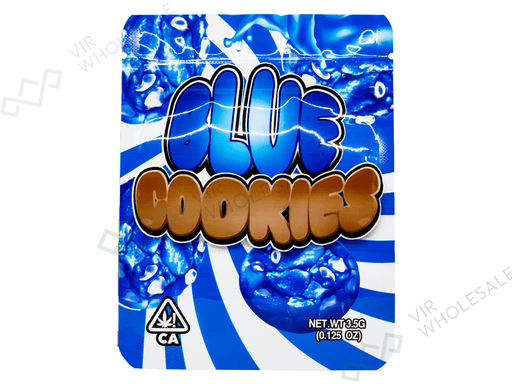Mylar Bags (3.5g) BLUE COOKIES (Pack of 50) - VIR Wholesale
