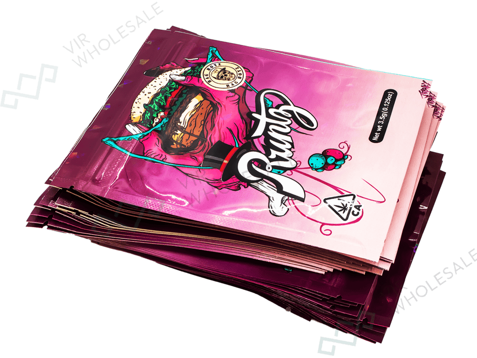 Mylar Bags (3.5g) RUNTZ BURGER (Pack of 50) - VIR Wholesale