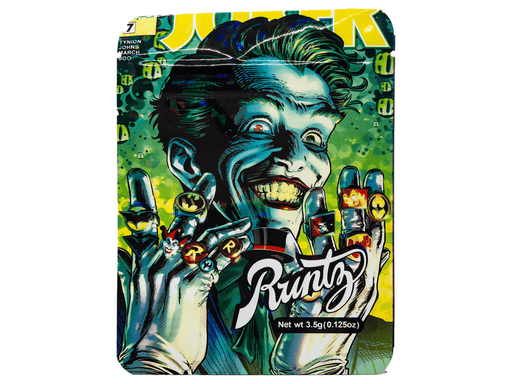 Mylar Bags (3.5g) RUNTZ JOKER (Pack of 50) - VIR Wholesale
