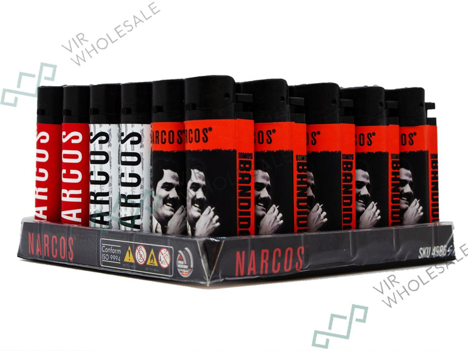 Narcos Lighters Display (30 - Pack) - Design 1 - VIR Wholesale