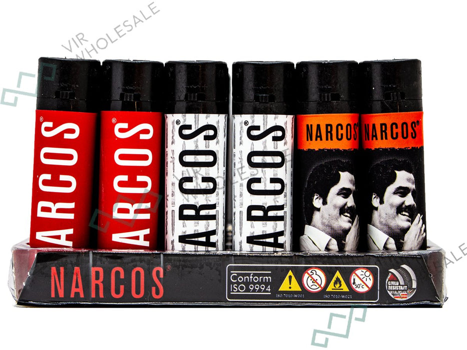 Narcos Lighters Display (30 - Pack) - Design 1 - VIR Wholesale