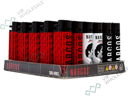 Narcos Lighters Display (30 - Pack) - Design 2 - VIR Wholesale