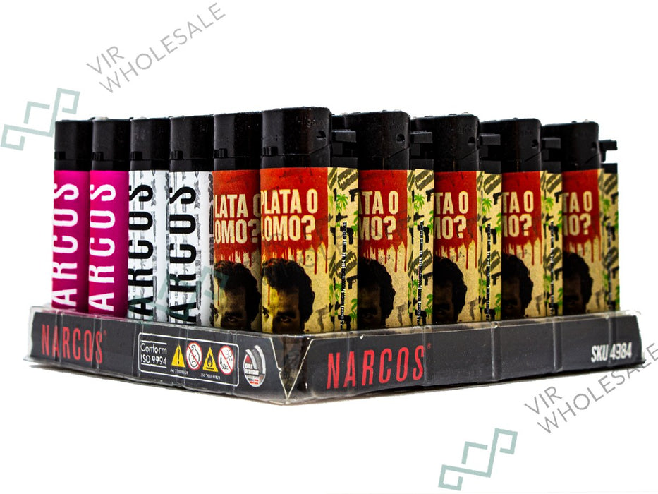 Narcos Lighters Display (30 - Pack) - Design 3 - VIR Wholesale