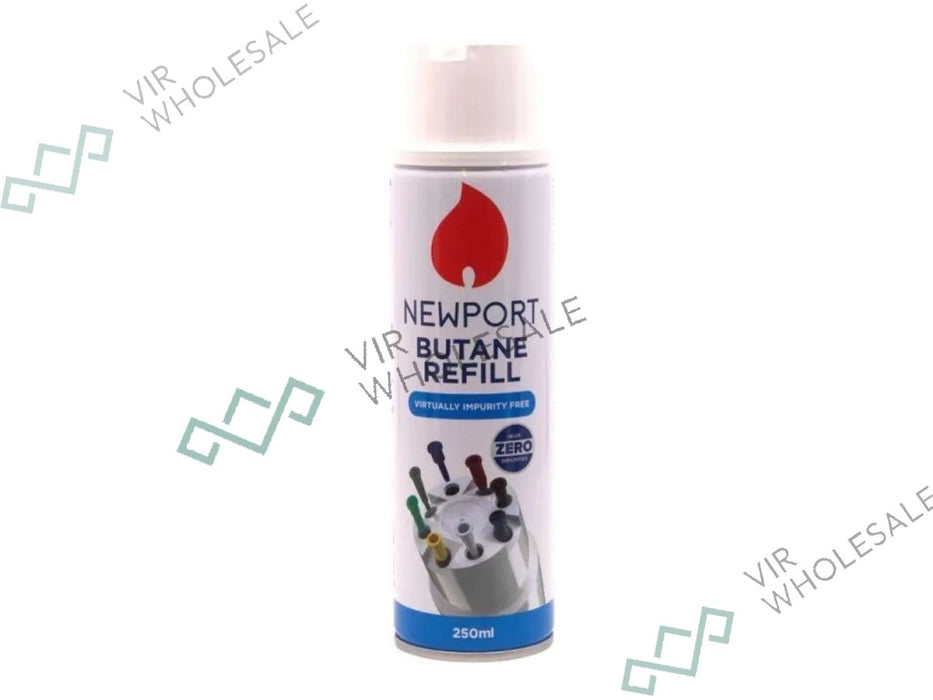 NEWPORT Butane Lighter Gas - 250ml 6 Pack - VIR Wholesale