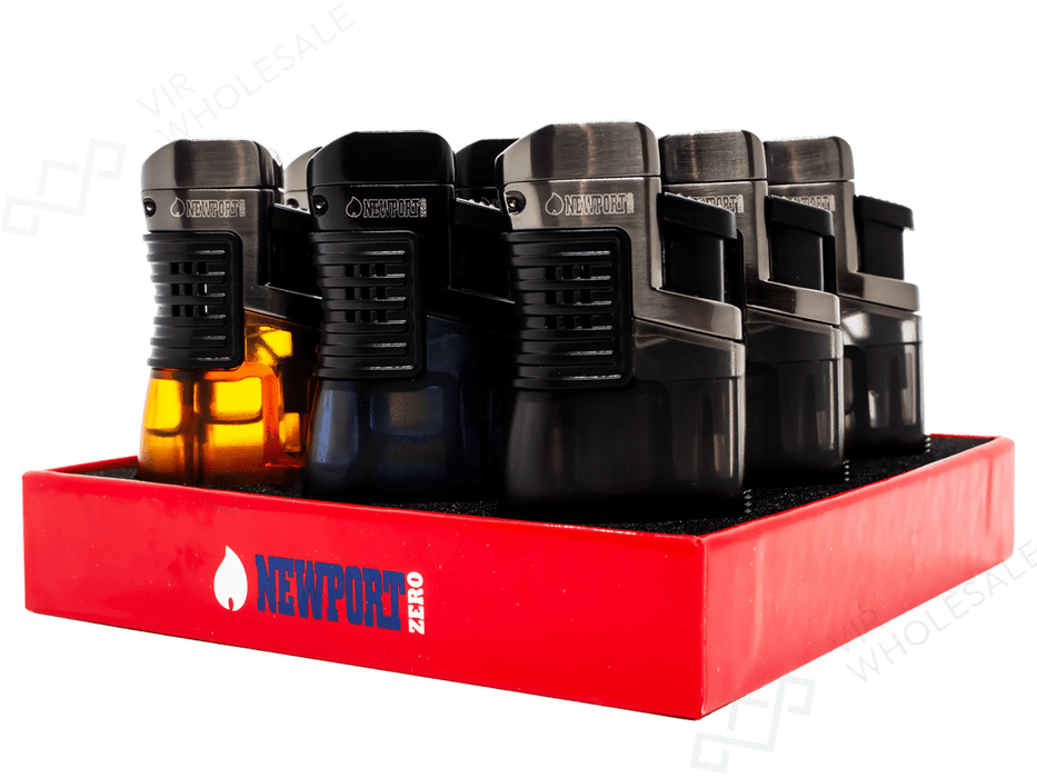 Newport Triple Flame Lighter – NZL127 Triple Flame Torch Lighter - VIR Wholesale