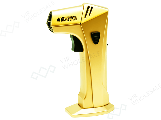 Newport Zero DF‑117 Heavy Duty Butane Torch - Available In Black, Gold or Silver - VIR Wholesale