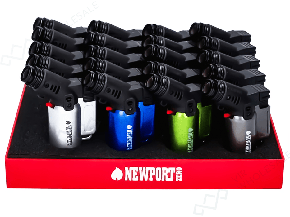 Newport Zero Side Torch Lighter NZL106 – Pocket - Size Power (20 Per Box) - VIR Wholesale