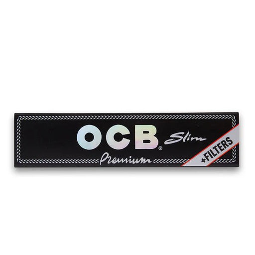 OCB Premium Slim black Papers + Tips (32 x 32 Sheets) - VIR Wholesale