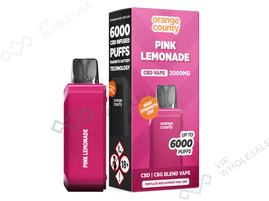 Orange County CBD 2000mg Refill Pod – Broad Spectrum CBD (Single Unit) - VIR Wholesale