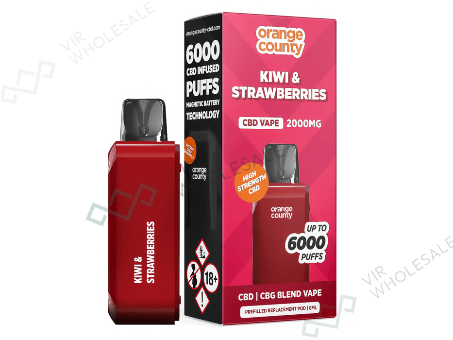 Orange County CBD 2000mg Refill Pod – Broad Spectrum CBD (Single Unit) - VIR Wholesale