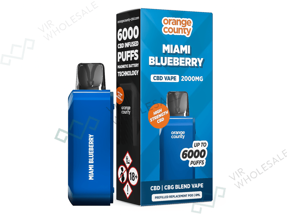 Orange County CBD 2000mg Refill Pod Broad Spectrum CBD (Single Unit) VIR Wholesale Orange County CBD 2000mg Refill Pod Broad Spectrum CBD (Single Unit) VIR Wholesale