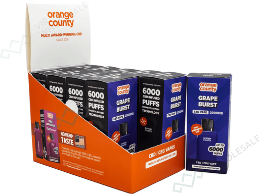 Orange County CBD 2000mg Refill Pods – Broad Spectrum CBD (Box of 10) - VIR Wholesale