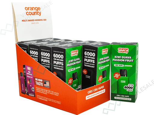 Orange County CBD 2000mg Refill Pods – Broad Spectrum CBD (Box of 10) - VIR Wholesale