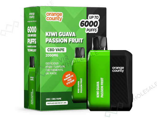 Orange County Prefilled Vape Kit – 2000mg Broad Spectrum CBD (Single Unit) - VIR Wholesale