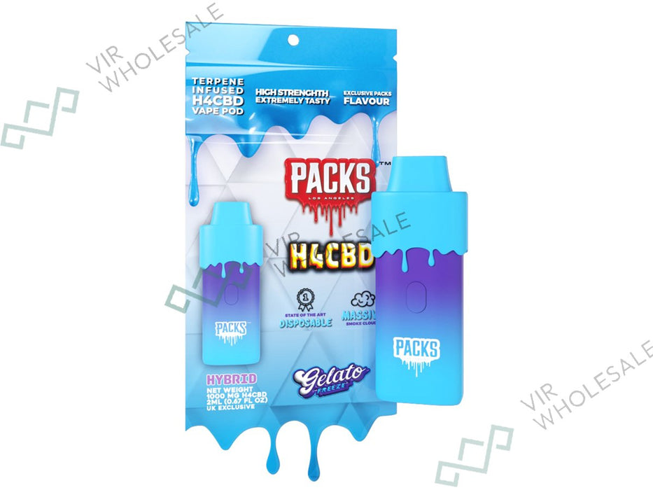 Packs By Packwoods H4CBD Disposable Vape 2ml/1000mg - VIR Wholesale