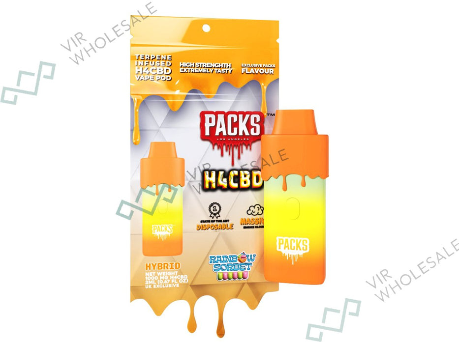Packs By Packwoods H4CBD Disposable Vape 2ml/1000mg - VIR Wholesale