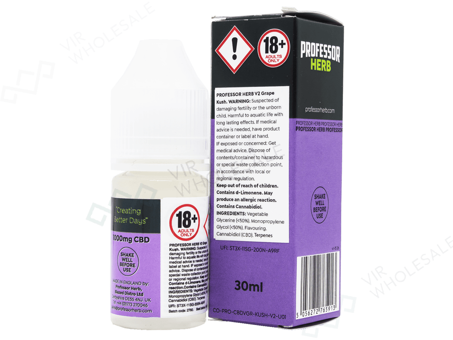 Professor Herb CBD E - Liquid – 30 ml / 1000 mg - VIR Wholesale