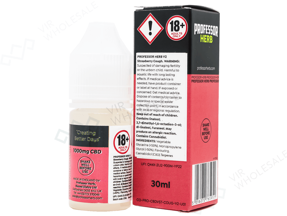 Professor Herb CBD E - Liquid – 30 ml / 1000 mg - VIR Wholesale