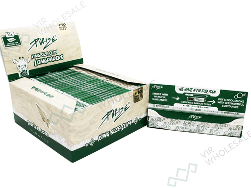 PURIZE® Long Papers | Brown Unbleached | Long King Size Slim - 50 Packs Per Box - VIR Wholesale