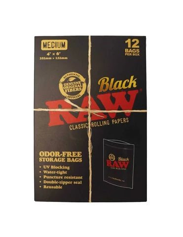 RAW Black Odor-Free Storage Bags – Medium, Large & X-Large - VIR Wholesale
