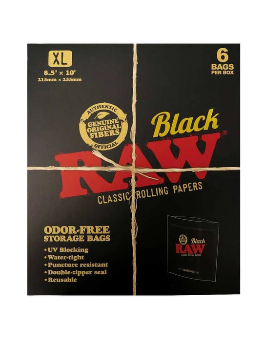 RAW Black Odor-Free Storage Bags – Medium, Large & X-Large - VIR Wholesale
