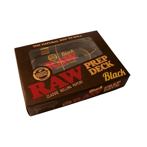 RAW Black Prep Deck – Rolling Tray & Storage Station Accessory - VIR Wholesale