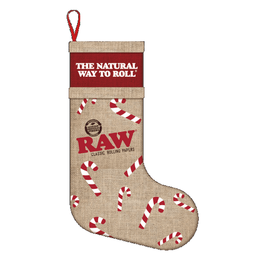 RAW Christmas Candy Cane Stocking – 100% Hemp - VIR Wholesale