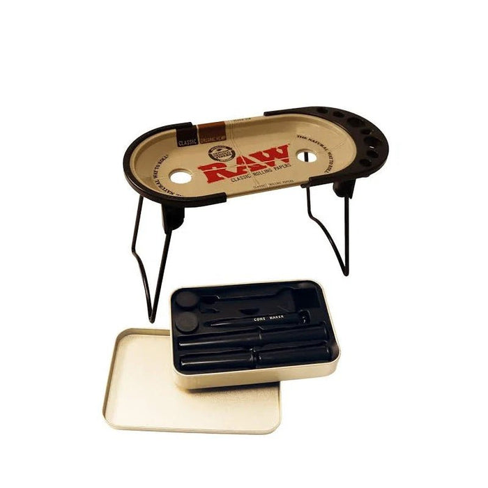 RAW Classic Prep Deck – Rolling Tray & Storage Station Accessory - VIR Wholesale