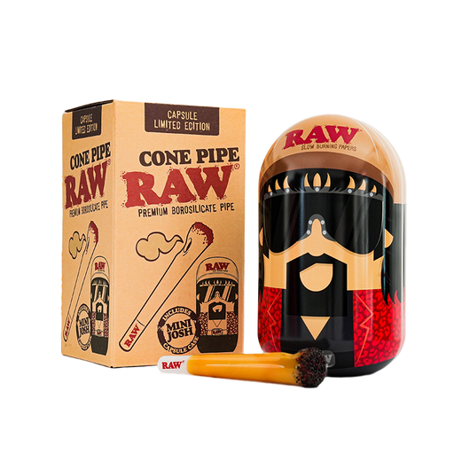 RAW Cone 5″ Hand Pipe + Collectable Tin - VIR Wholesale