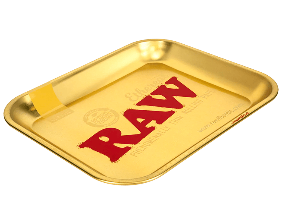 RAW Ethereal Gold Rolling Tray - Large - VIR Wholesale