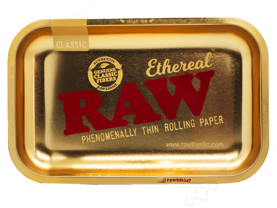 RAW Ethereal Gold Rolling Tray - Small - VIR Wholesale