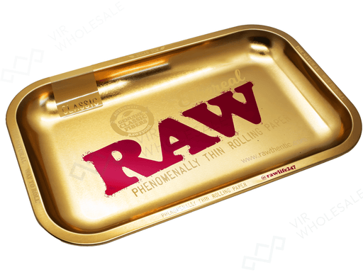 RAW Ethereal Gold Rolling Tray - Small - VIR Wholesale