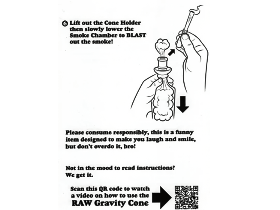 RAW Glass Gravity Cone - Sold Individually - VIR Wholesale