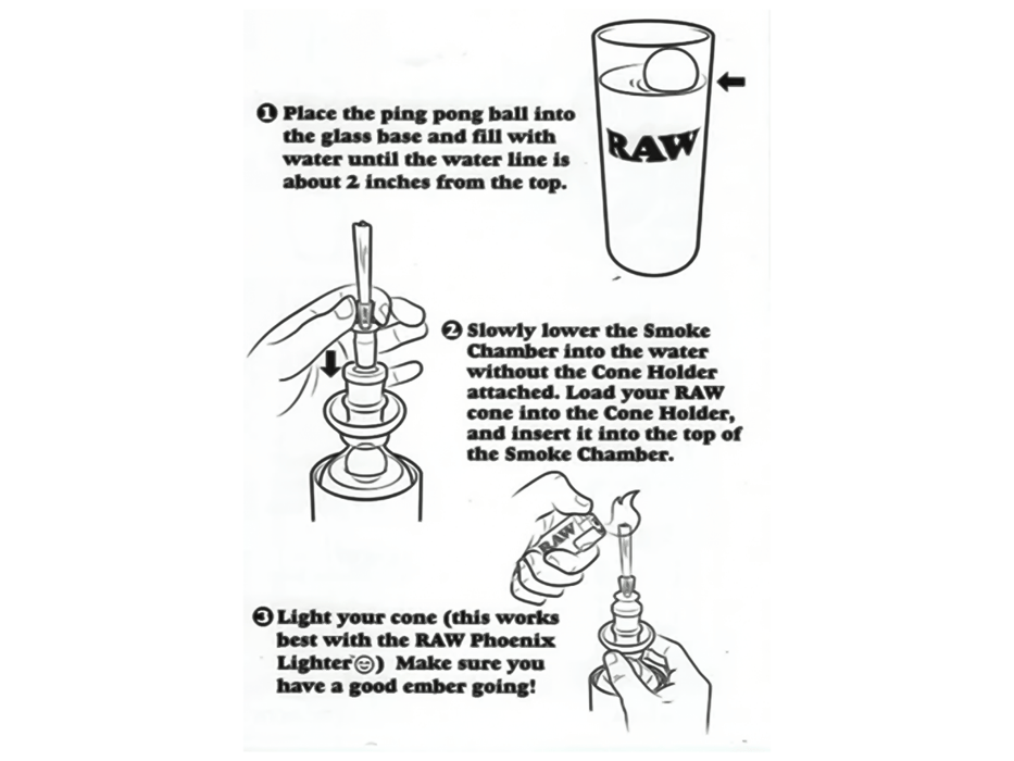 RAW Glass Gravity Cone - Sold Individually - VIR Wholesale